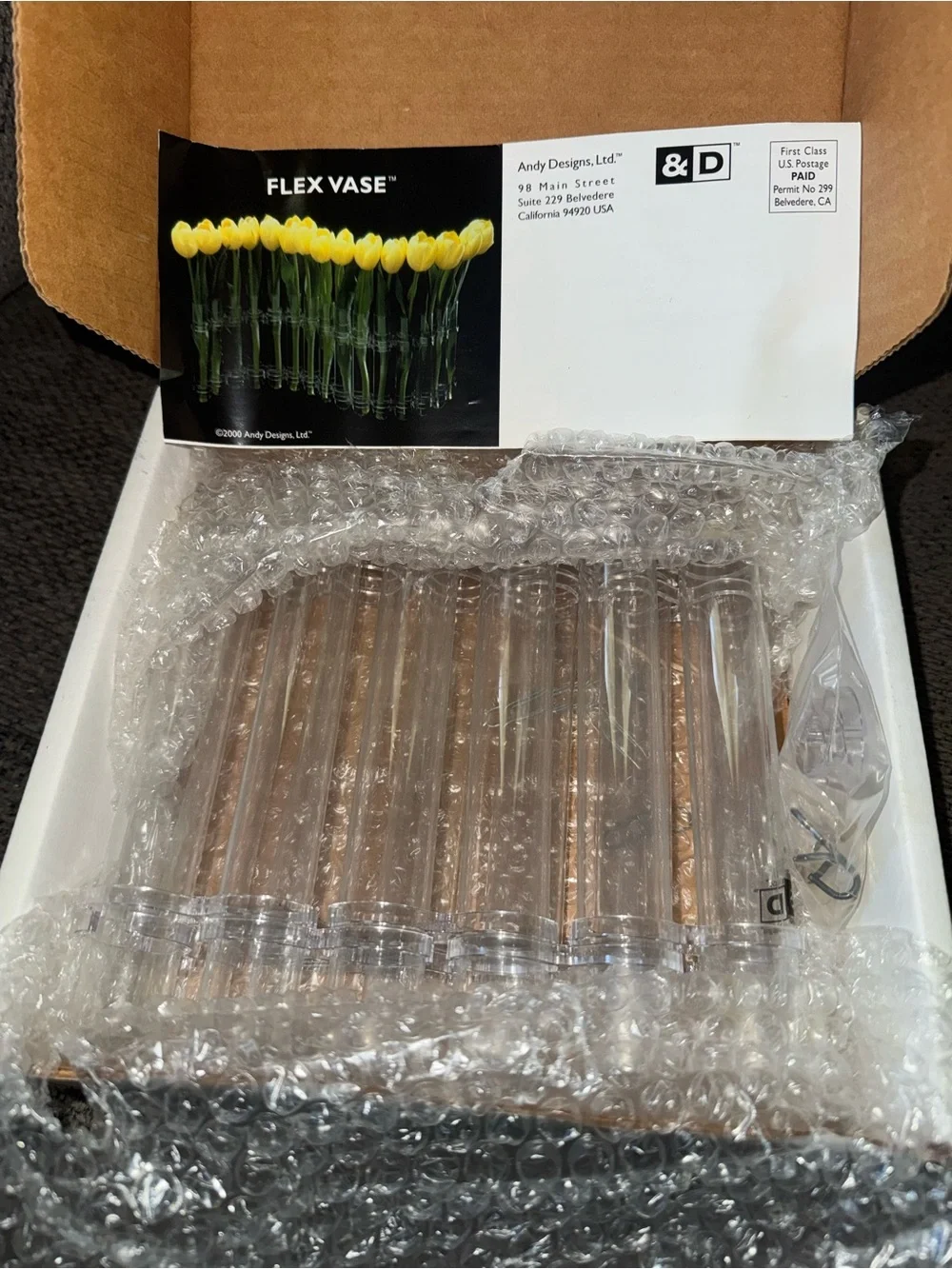 Vintage “Flex Vase” 12 tube set NIB